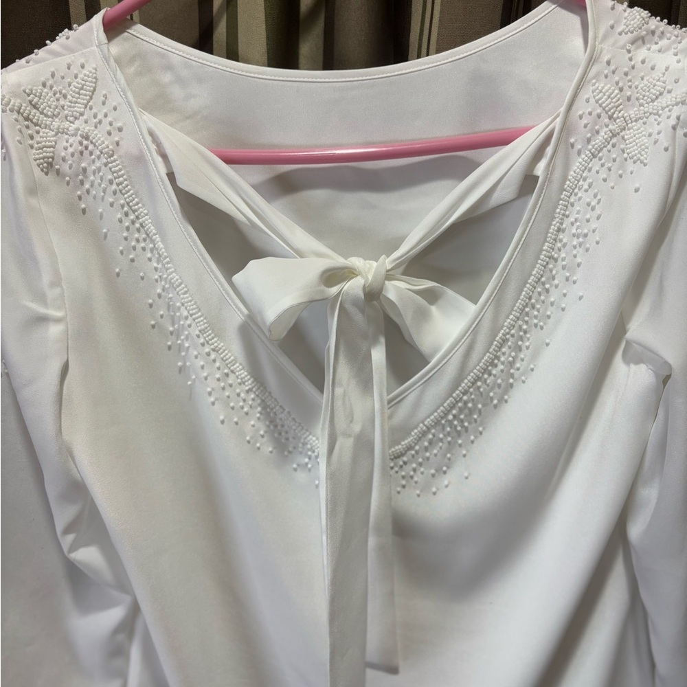 Antonio Melani beaded top with tie back - Picture 11 of 11